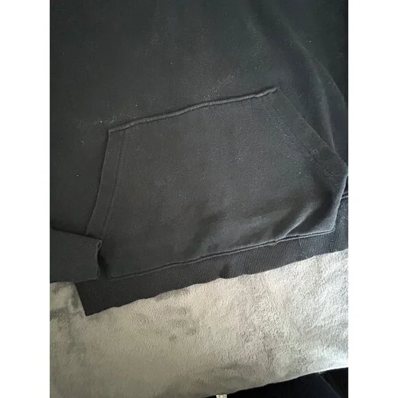 Black Hurley pullover Hoodie Kids Medium Kangaroo pocket - Picture 8 of 8